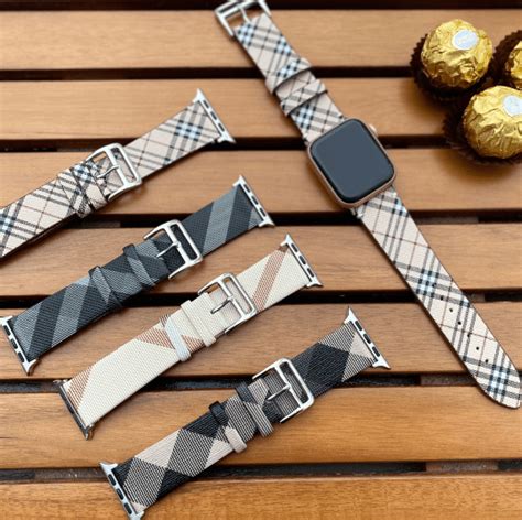 18mm burberry watch band|burberry apple watch band 44mm.